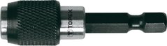 Тримач насадок TOPEX, 1/4", механізм, що замикається, 60 мм