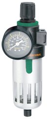 Фильтр (влагоотделитель) с регулятором давления для пневматики 1/4", 1000 л/мин, калибр фильтра 5 микрон, JAZ-0532 Jonnesway