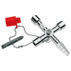 Ключ для електрошаф професійний Knipex, 90 мм 00 11 04