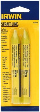 Крейда-олівець розмічальний Irwin Strait-Line 2 шт Жовтий (666062)