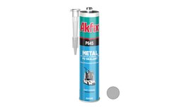 Герметик поліуретановий (авто) AKFIX P645 310 мл/400 г сірий AA106