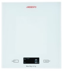 Весы кухонные Ardesto SCK-893W, макс. вес 5 кг/белый