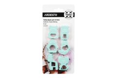 Набір форм для печива Ardesto Tasty Baking, 6 шт, рожевий, пластик