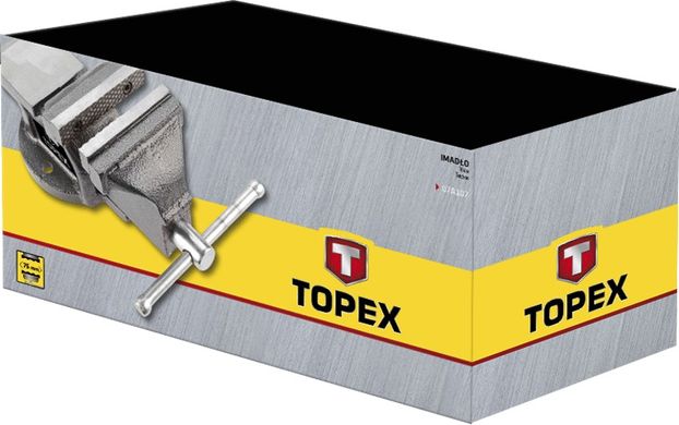 Тиски TOPEX, чавунні, 75 мм, 4.2 кг
