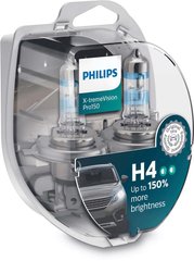 Лампа галогенна Philips H4 X-treme VISION PRO +150%, 3700K, 2шт/блістер