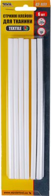 Стрижні клейові MASTERTOOL TEXTILE 7.2х200 мм 6 шт для тканини 42-1171