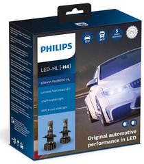 Лампа світлодіодна Philips H4 Ultinon Pro9000 +250%, 2 шт/комплект