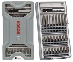 Набір біт Bosch Mini X-Line Extra Hard, з універсальним магнітним тримачем, 25 шт.