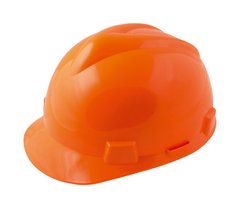 Каска строительная "V" MASTERTOOL (строители) оранжевая 81-1006