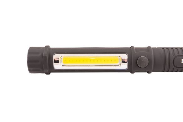 Ліхтарик магнітний MASTERTOOL 168х24 мм LED+COB LED 3xAAA ABS 94-0806
