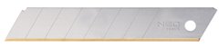 Лезо сегментоване Neo Tools, 18мм, товщина 0.5мм, край з титановим покриттям, 10шт.