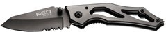 Нож складной Neo Tools, 167 мм, лезвие 70 мм, фиксатор, титановый корпус, чехол