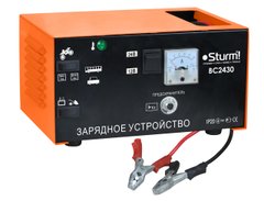 Пуско-зарядное устройство Sturm 12-24В, 60-300Ач BC2430