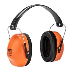 Навушники захисні Neo Tools, SNR 24 дБ, категорія III, 0.2 кг, помаранчевий