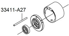 Штифт фіксації циліндра ротора 33411-A27
