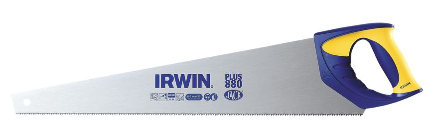 Ножівка по дереву 550мм 8T/9P універсальна Plus, IRWIN