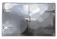 Дверка пічна ГОСПОДАР 776х490 мм чорний метал 92-0361