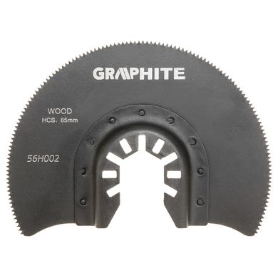 Круг для багатофункціонального інструменту GRAPHITE, Диск відрізний, 85 мм, HCS по дереву, із загартованої вуглецевої сталі
