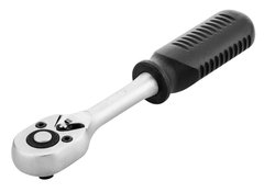 Ключ-трещотка TOPEX, 1/4", 24 зубца, 150 мм, держатель прорезиненный