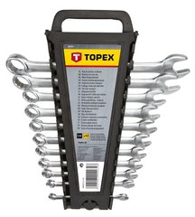 Ключі гайкові TOPEX, набір 12 од., комбіновані, 6-22 мм, CrV