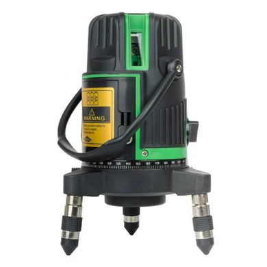 Рівень лазерний, 5 лазерних головок, зелений промінь, звукова індикація INTERTOOL MT-3008