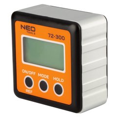 Кутомір цифровий Neo Tools, РК дисплей, 4 одиниці вимірів, точність виміру ±0.1°, магніт в основі, AAAх2