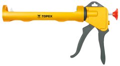 Пістолет для герметиків TOPEX, матеріал пластмаса, робоча частина 250 мм