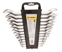 Ключі гайкові TOPEX, набір 12 од., двосторонні, 6x32 мм, пластмасова упаковка