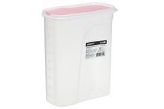 Контейнер для сипучих Ardesto Fresh 2.5 л, рожевий, пластик