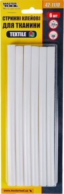 Стержни клеевые MASTERTOOL TEXTILE 11.2х200 мм 6 шт для ткани 42-1170