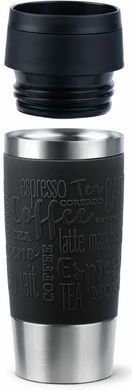 Термочашка Tefal Travel Mug Classic, 360мл, нержавеющая сталь, черный