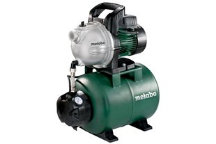 Насосна станція Metabo HWW 3300/25 G, 900 Вт, 3.3 куб/год, висота подачі 45м, всмоктування до 8 м, ресивер 24л 16.2 кг