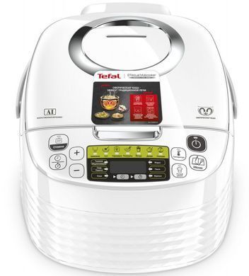 Мультиварка Tefal Spherical, 750Вт, чаша-5л, електронне керув., пластик, білий