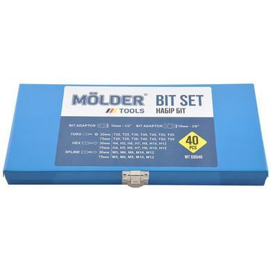 Професійний набір зірок і шестигранників Molder CR-V 40шт