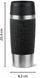 Термочашка Tefal Travel Mug Classic, 360мл, нержавеющая сталь, черный