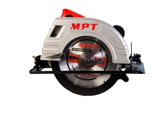 Пила циркулярная MPT PROFI 2200 Вт 235х25.4 мм 4500 об/мин пропил 85 мм 45-90° аксессуары 2 шт MCS2303
