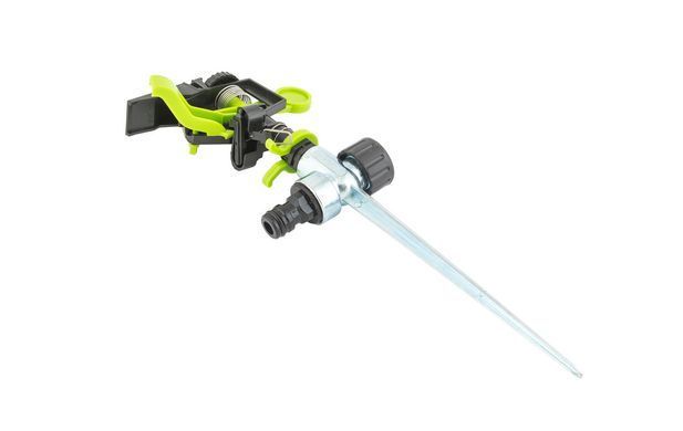 Дощователь пульсуючий MASTERTOOL 1/2" металевий кілочок 3 режими 20 метрів 92-9329