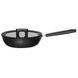 Сотейник Fiskars Hard Face, 24см, 2.2л, покриття Hardtec Superior, алюм., індукція, з кришкою, чорний