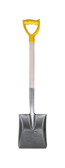 Лопата совковая MASTERTOOL с черенком и ручкой 225х275х490 мм 1200 мм молотковая покраска 14-6269