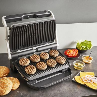 Гриль Tefal прижимной OptiGrill+ XL 2000Вт, темп. режимов-4, съемные пластины, алюминий, металл