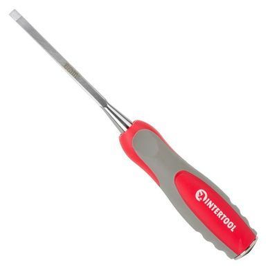 Стамеска 6 мм, Cr-V, двухкомпонентная рукоятка INTERTOOL HT-3506