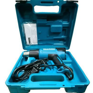 Фен строительный Makita HG6031VK, 1.800 Вт, 50-600C, 250/500 л/мин, 0.67 кг
