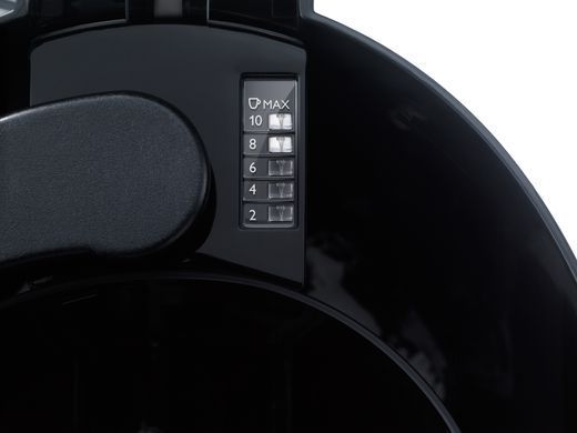 Кофеварка Philips капельная Daily Collection, 1,2л, молотая, черно-серебристый