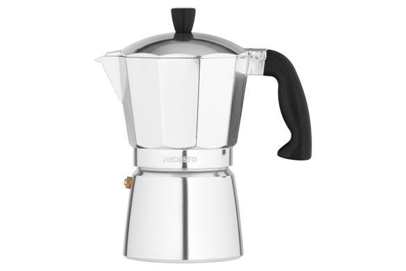 Гейзерная кофеварка ARDESTO Gemini Cremona, 0.24л, 6 чашек, алюминий