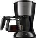 Кофеварка Philips капельная Daily Collection, 1,2л, молотая, черно-серебристый