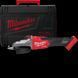 Шліфмашина кутова - болгарка акумуляторна MILWAUKEE M18FSAGF125XB-0X, діаметр 125мм (антивібраційна бокова рукоятка, захисний ко