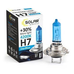 Галогеновая лампа Solar H7 12V 55W PX26d StarBlue 4200K
