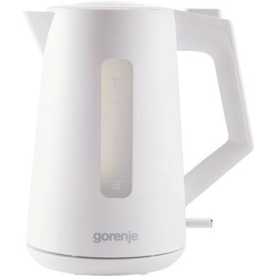 Електрочайник Gorenje 1.7л, Strix контроль, білий матовий