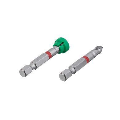 Комплект&nbsp;насадок викруткових PH2 з обмежувачем 1/4" * 50 мм, S2, уп. 2 од., STORM INTERTOOL VT-0231