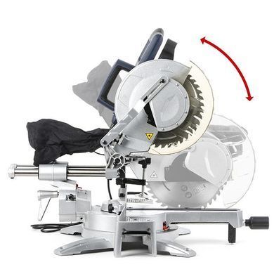 Пила торцювальна 1800 Вт INTERTOOL DT-0625